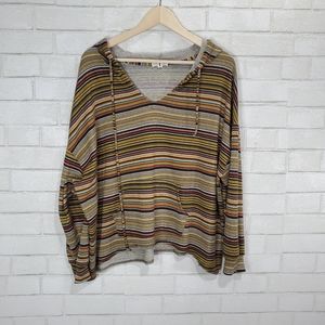 Earthbound Trading Co stripe sweatshirt